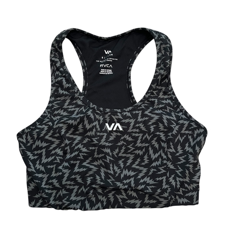 RVCA Black and Gray Sports Bra with Racerback, size Small - Picture 3 of 5
